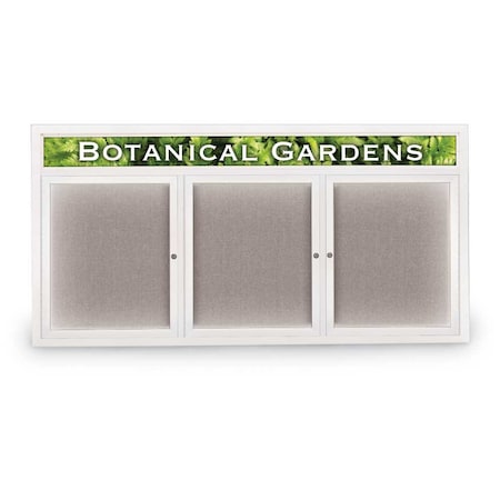 United Visual Products Open Faced Traditional Rounded Corkboard UV644ARC-BLACK-CLOUD